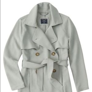 Abercrombie Mint Trench Coat Women’s Large
